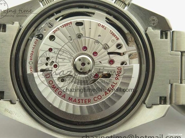 0507 Speedmaster Moonwatch OMF 1:1 Best Edition Black Dial Orange Hand on SS Bracelet A Timeless 8044